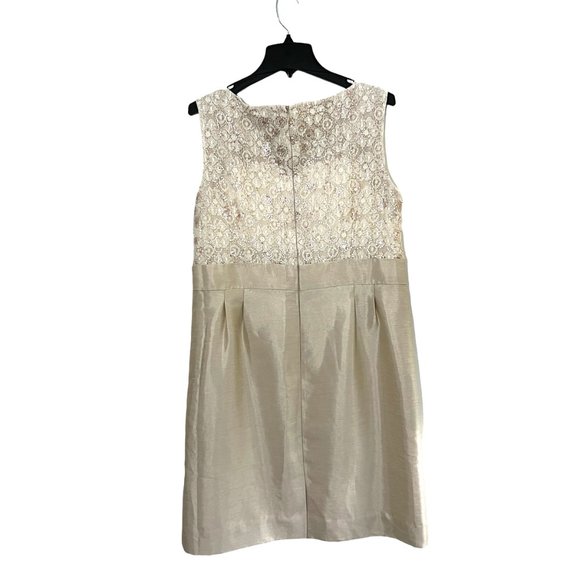 SOLD-Tahari Arthur S. Levine Beaded Top Sheath Dress - Picture 2 of 8